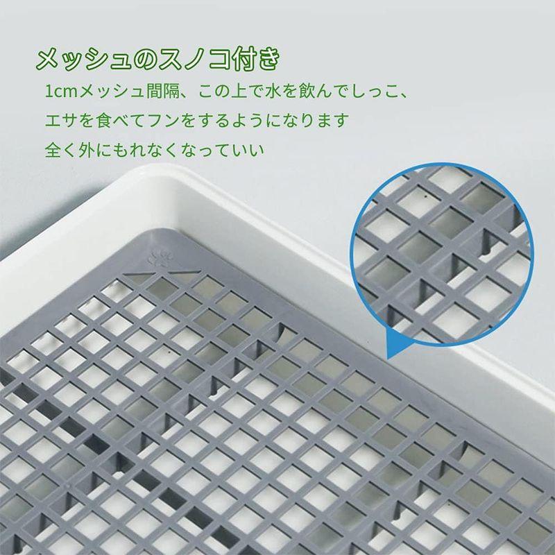 うさぎ用トイレ 四角 複数飼育 トレー メッシュスノコ付き うさぎ用トイレ 四角 複数飼育 トレー メッシュスノコ付き