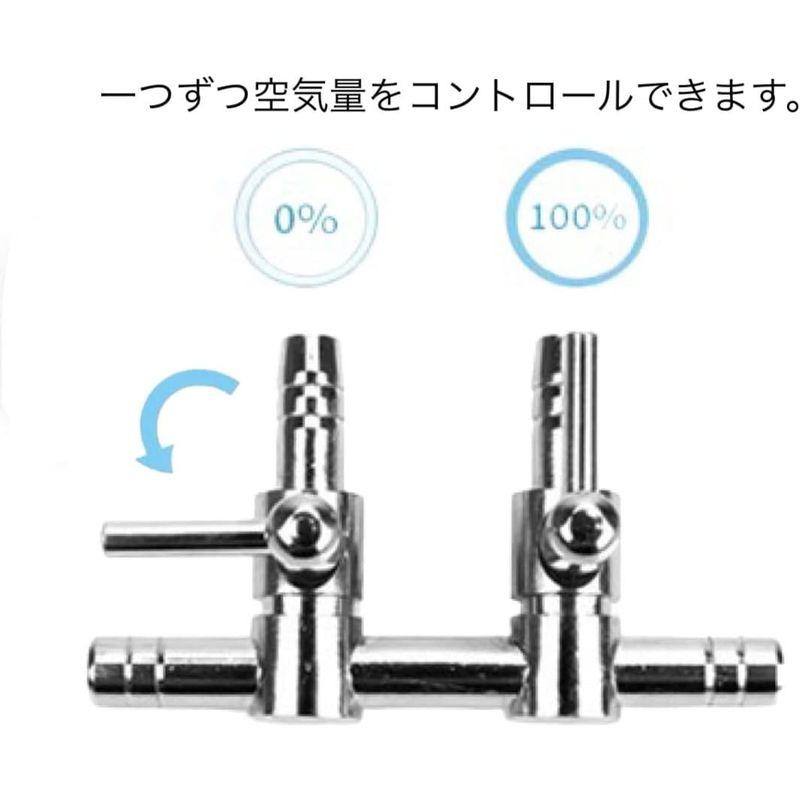 Zeros'7 一方 コック 5分岐 管 エアー ストーン ホース 水槽 飼育 ペット メダカ 鉢 水草 魚 卵 ポンプ チューブ 金魚 ア｜otc-store｜04