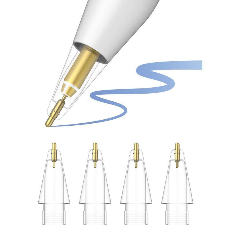 金属製4個入り アップルペンシル 交換用ペン先 MEKO Apple Pencil 第1