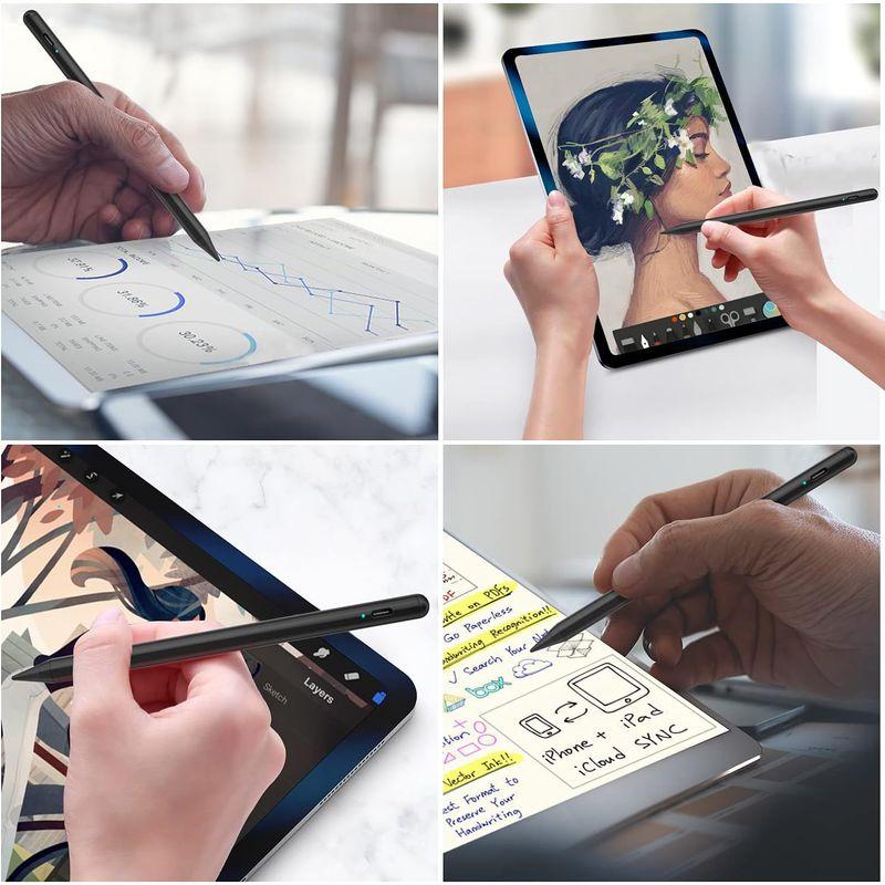 タッチペン デジタルペンシル ipadタッチペン USB充電式 ipad専用デジタルペンシル 途切れ/遅延/ズレ/誤操作防止 2018年以降｜otc-store｜04