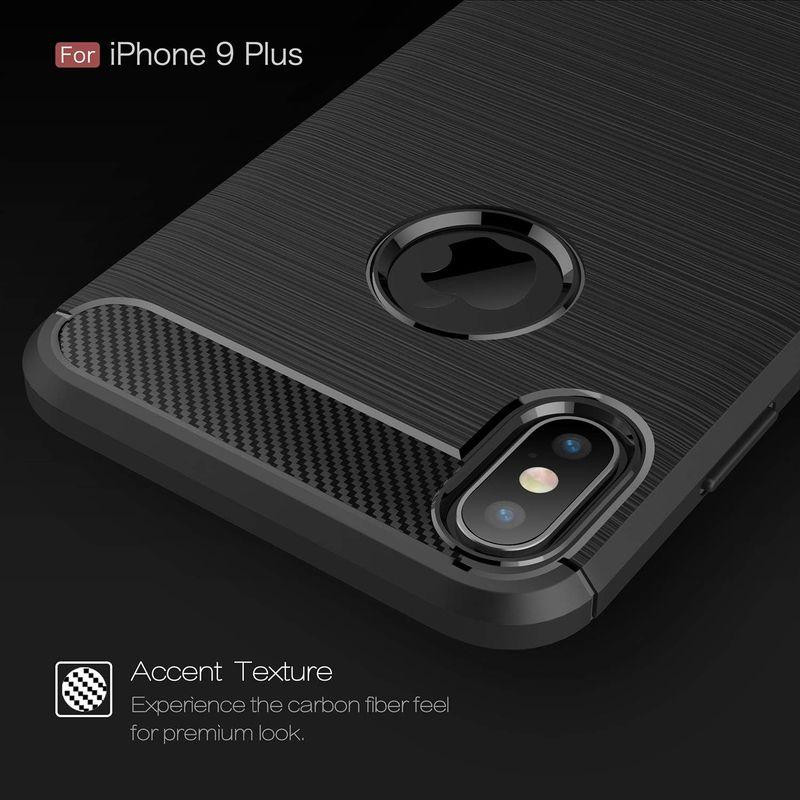 スマホリングスタンド付GTOiPhone XS Max 6.5 inch ケース カバー Qi充電対応 ワイヤレス充電対応 炭素繊維 シリコ｜otc-store｜02