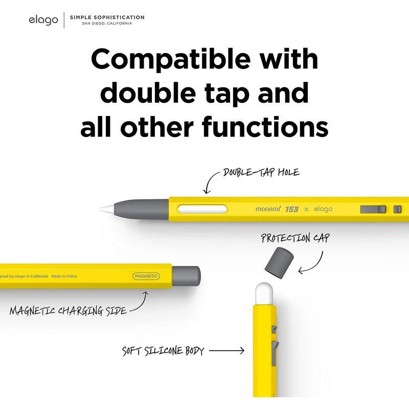 elago Apple Pencil 第2世代 対応 ケース ボールペン セット かわいい デザイン 握りやすい 滑り止め グリップ 薄型｜otc-store｜06