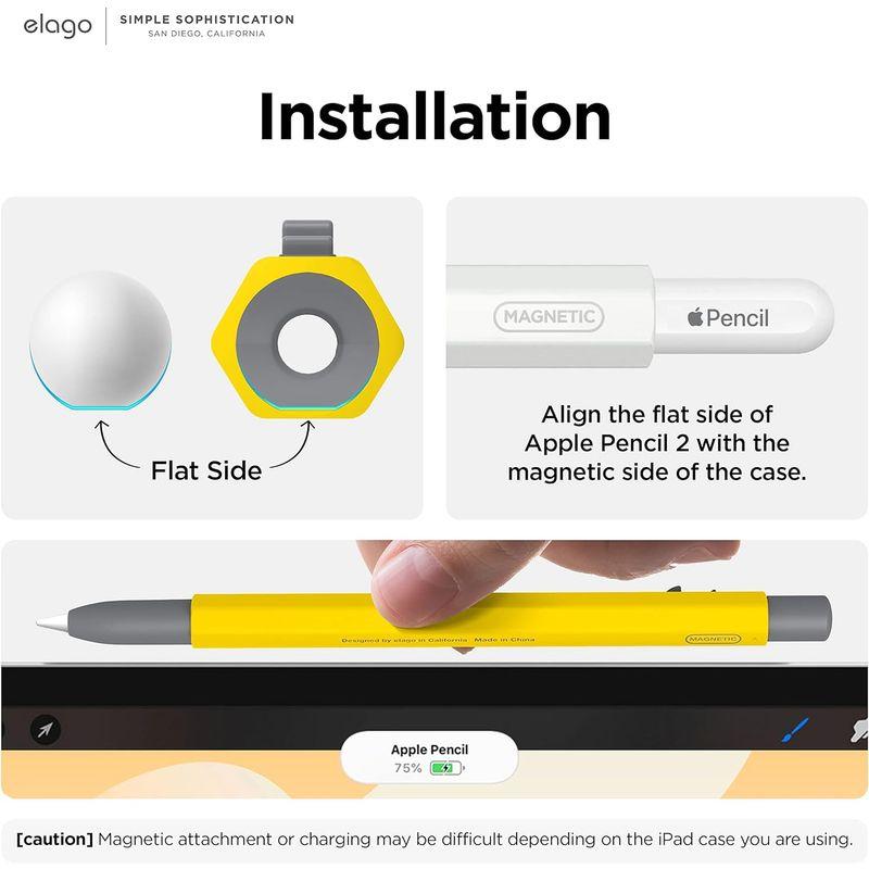 elago Apple Pencil 第2世代 対応 ケース ボールペン セット かわいい デザイン 握りやすい 滑り止め グリップ 薄型｜otc-store｜09
