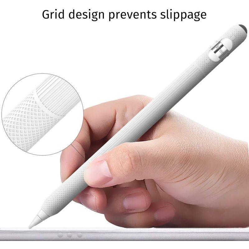 AWINNER Apple pencil ケース 落下 傷つけ防止 apple ペンシル カバー シリコン製 充電時キャップの紛失を防ぐ a｜otc-store｜05