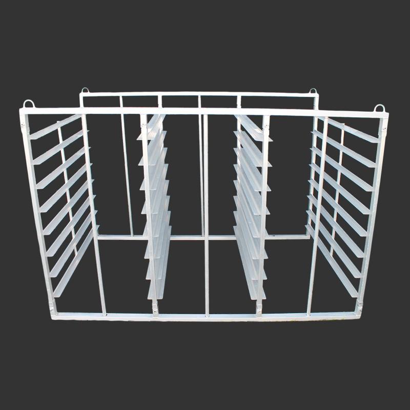 アルミス アルミ水平式育苗棚96枚 SH-96N 苗コンテナ 軽トラ用