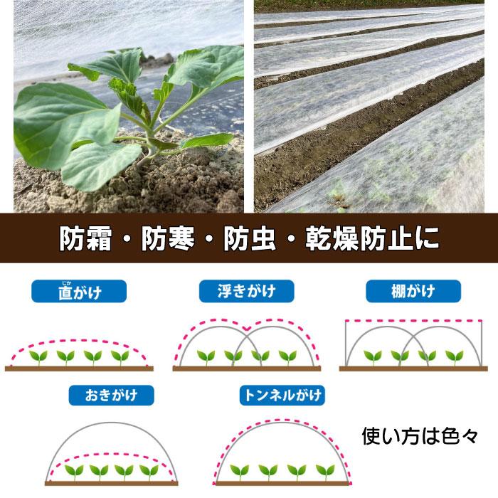 農業用不織布 霜ガード 巾1.0m×長さ100m UV剤入り べたかけ・霜よけ
