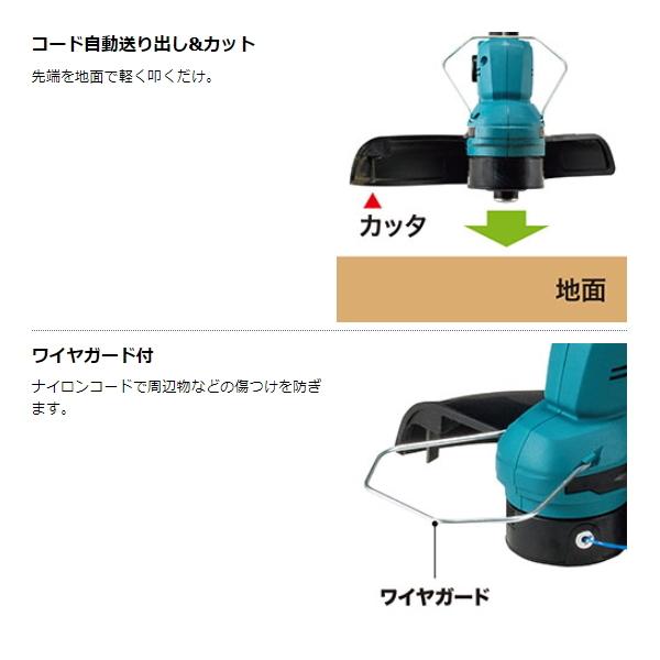 Makita マキタ 充電式 草刈機 MUR193DWF 刈込み幅260mm 花形ナイロン