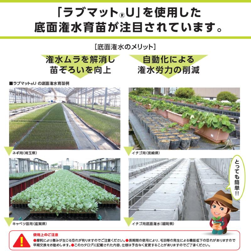 UNITIKA（ユニチカ） ラブマットU LN250/GRO 幅100cm×長さ50m 2本