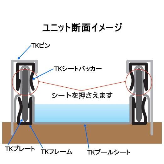 プール育苗ユニット　TKプレート(枠板)　1m　50枚入り