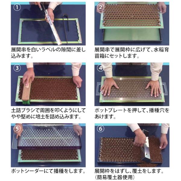 ニッテン 播種5点セット CP-300 LL-2-中 LLコート種子2粒 CP303 LP303