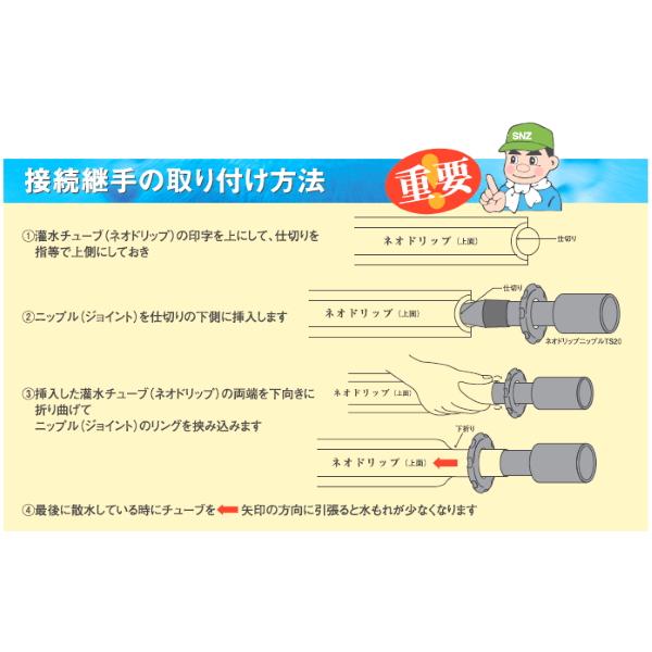 住化農業資材 潅水チューブ ネオドリップ ウエシタ04L 200m巻 灌水 二