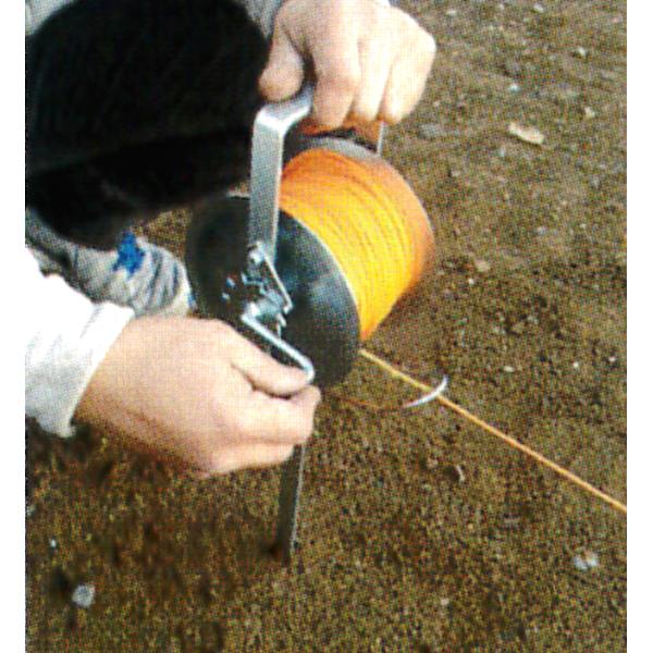 縄たぐり機 槍木産業 ロープリル うね立て紐巻取り器 逆回転防止機能付き : 農家の