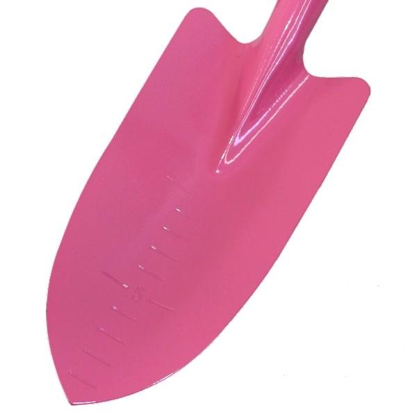 ミニショベル ピンク メモリ付 (移植ごて、スコップ、シャベル) : 農家