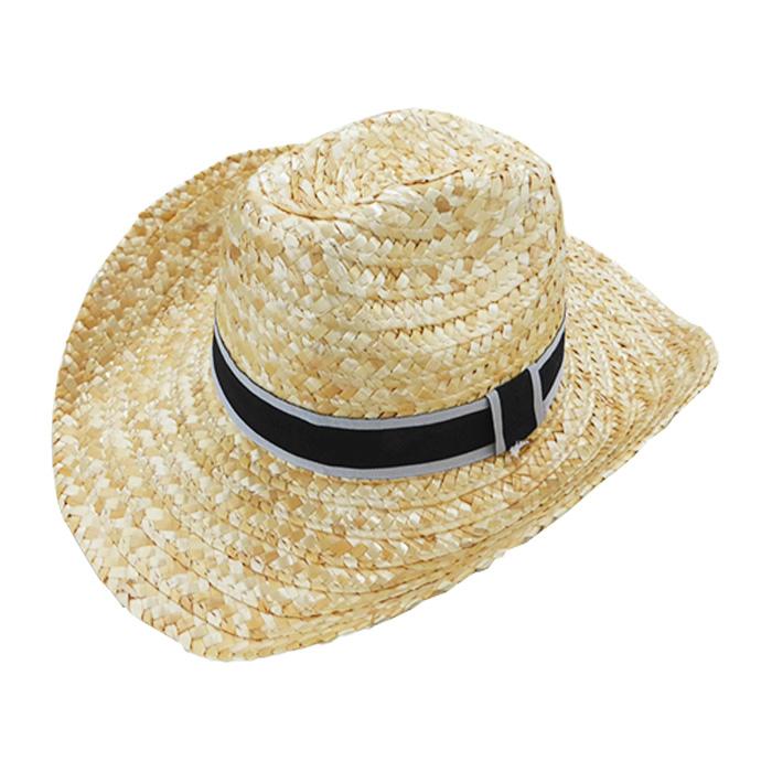 紳士 麦帽子 NO.5 農作業 作業用 ガーデニング 釣り 帽子 麦わら帽子 中折れハット 日よけ 紫外線 春 夏