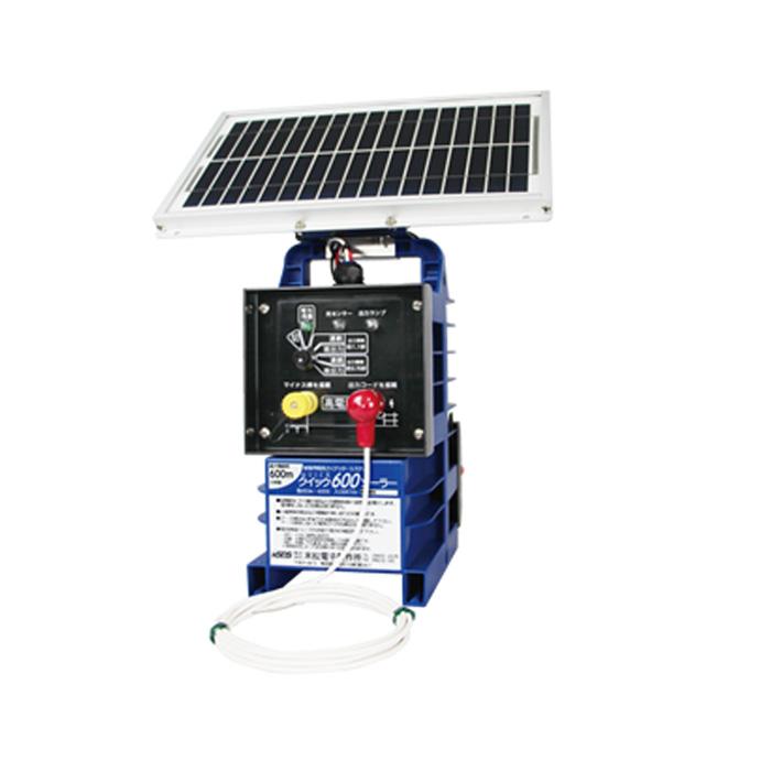 末松電子 電気柵 Quick 600 Solar ソーラー発電 末松電子製作所 クイック600ソーラー QiK-600S 太陽電池式 電気柵本器