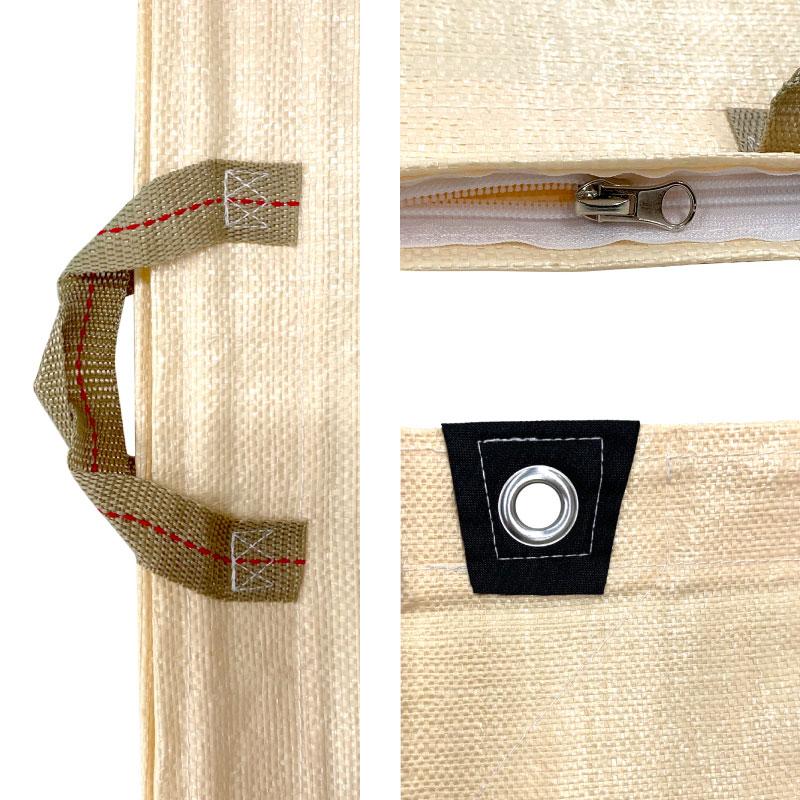 コンバイン袋（コンバインハーベスタ） 両取手 約81cm×60cm もみがら袋