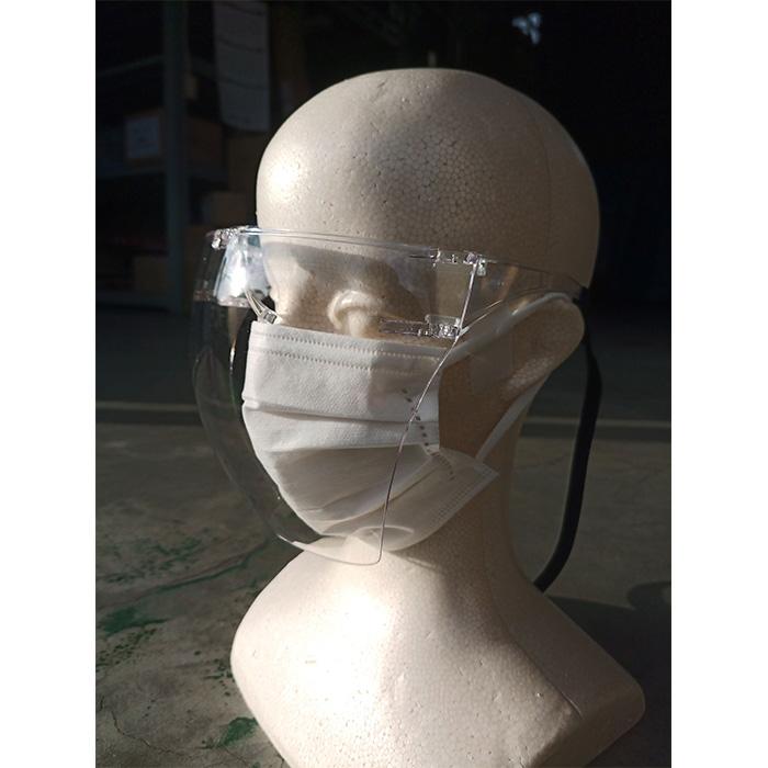 セフティ−3 ライトフェイスガード クリア 保護メガネ 刈払作業 草刈