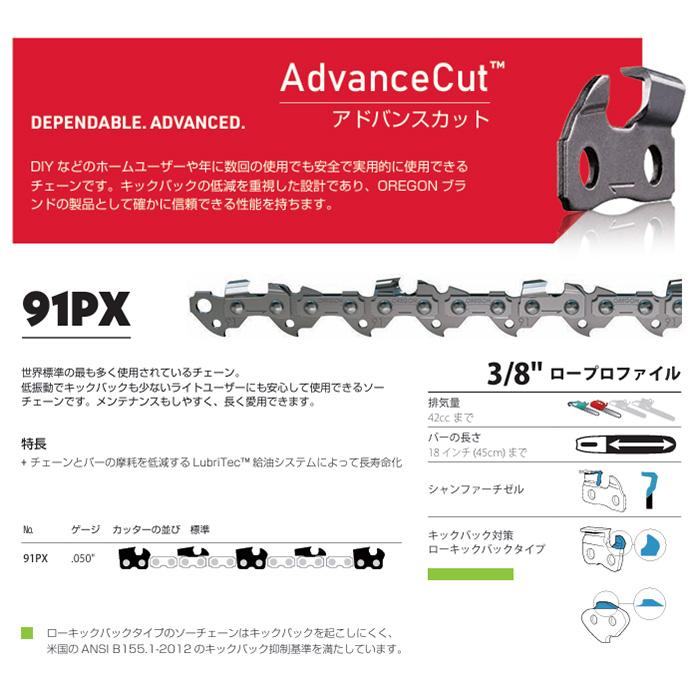 オレゴン ソーチェーン 91PX アドバンスカット : 農家のお店おてんと