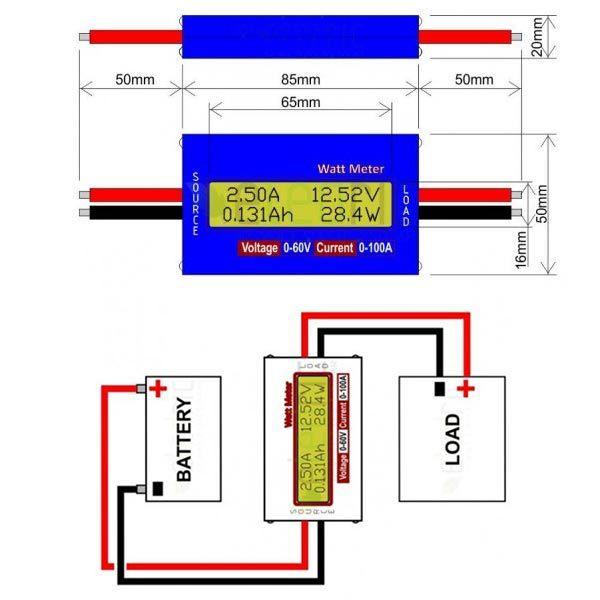 DC 直流電力計 デジタルDCメーター ワットメーター ワット DC 直流電力計 デジタルDCメーター ワットメーター ワット