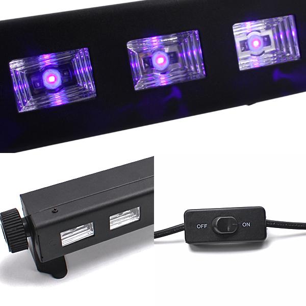 12×3 W LED ブラックライト UVステージライト デコレーション
