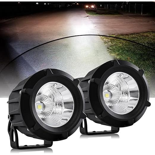 LEDフォグランプ 2個セット バイク 12V/24V LED作業灯 30W 6500K 