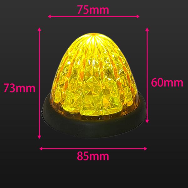 トラック サイドマーカー LED 24V 丸型 10個 セット マーカー トラック サイドマーカー LED 24V 丸型 10個 セット マーカー