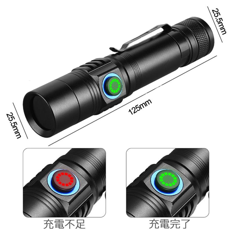 ブラックライト 365nm波長 10W USB充電式 紫外線ライト