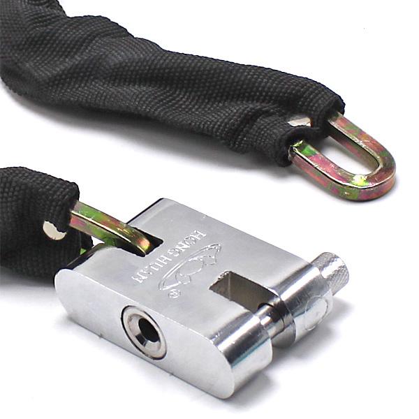 バイク用 チェーンロック 90cm 2本セット 盗難防止 オートバイ 自転車