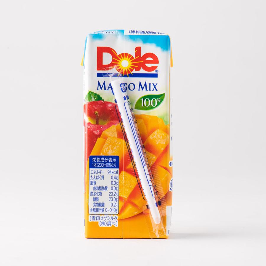 Dole 雪印メグミルク マンゴーミックス 100%LL200ml×18個 常温