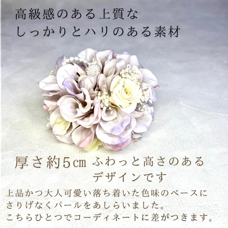 ダリアコサージュ ライトブルー 入学式 卒業式 入園式 卒園式 結婚式
