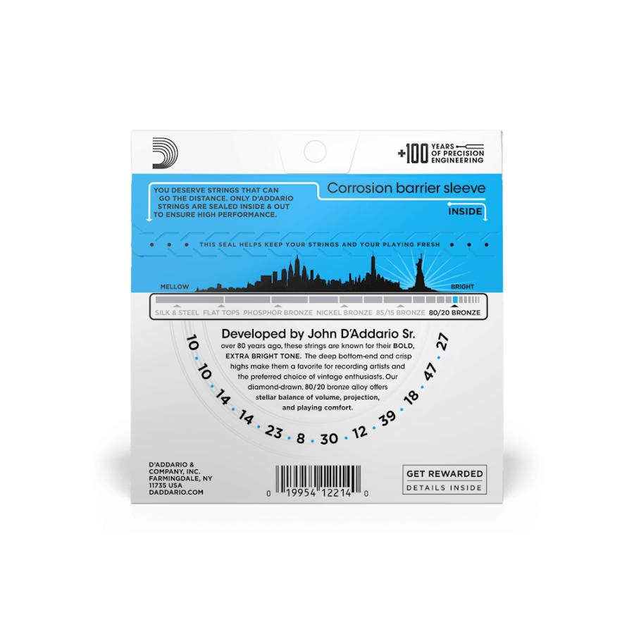 D'Addario 【アコースティックギター弦】 ダダリオ EJ36 12 D'Addario 【アコースティックギター弦】 ダダリオ EJ36 12