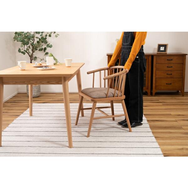 ナチュラル木製アームチェア ダイニングチェア アームチェア チェア モダン シンプル