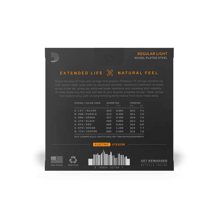 エレキギター　弦 D'Addario（ダダリオ） エレキギター弦 エレキ ギター弦 XTE1059