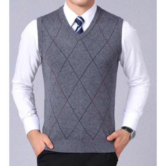 紳士ニットベスト二点送料無料セーター メンズアーガイルセーター カジュアルベスト ビジネスオフィス通勤カットソー 袖なし 男性プルオーバーvネック D14b 妖精の尻尾 通販 Yahoo ショッピング
