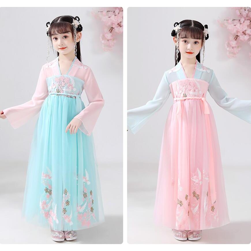 漢服 ドレス 子供 中国風 シフォンワンピース キッズ 女の子 ロング 中華服 五分袖 長袖 花柄刺繍 お姫様 マキシ 花見 学園祭 リボン 広い袖全店二点送料無料 F0855 妖精の尻尾 通販 Yahoo ショッピング