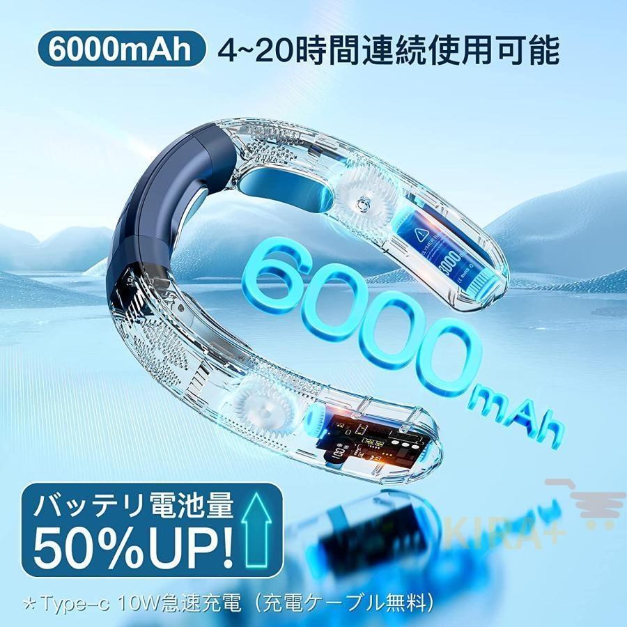 ネッククーラー 首掛け扇風機 携帯用扇風機 3つ冷却プレート 半導体