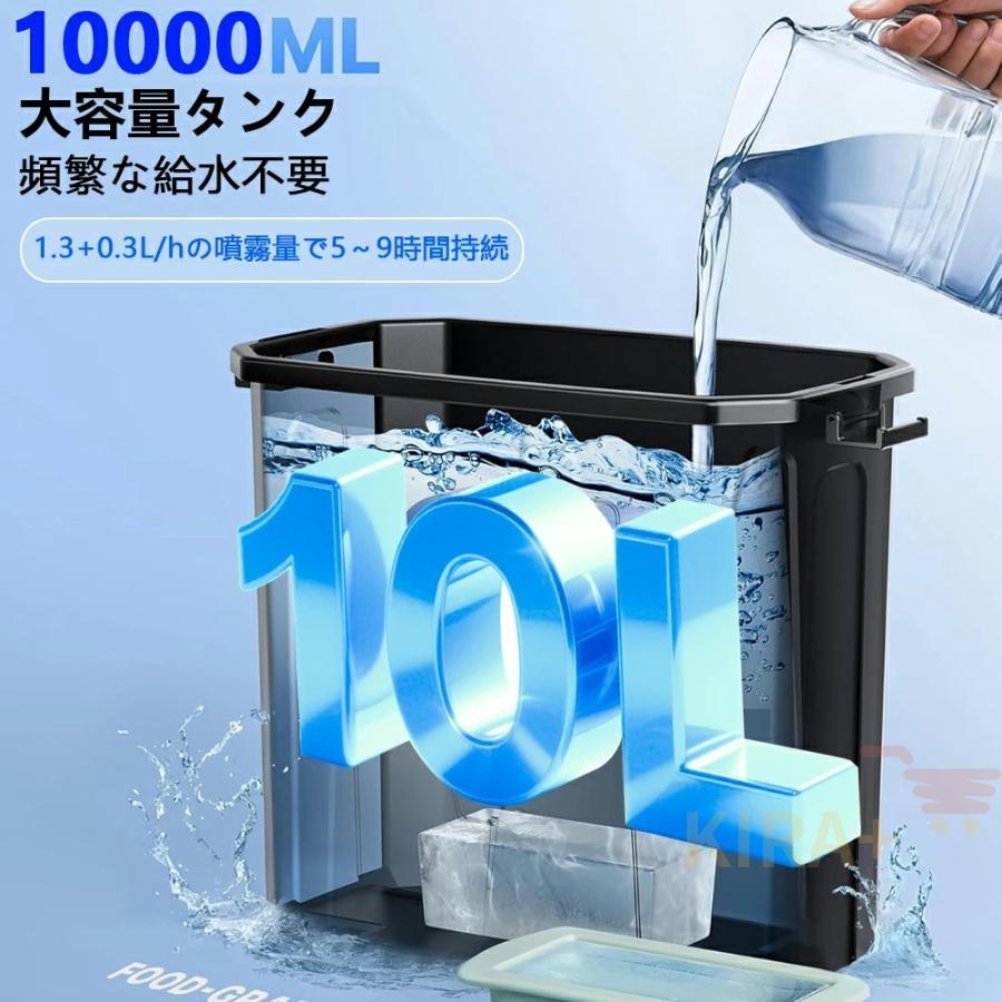キャンプ 扇風機 ミスト扇風機 ミストファン 20000mAh 大容量