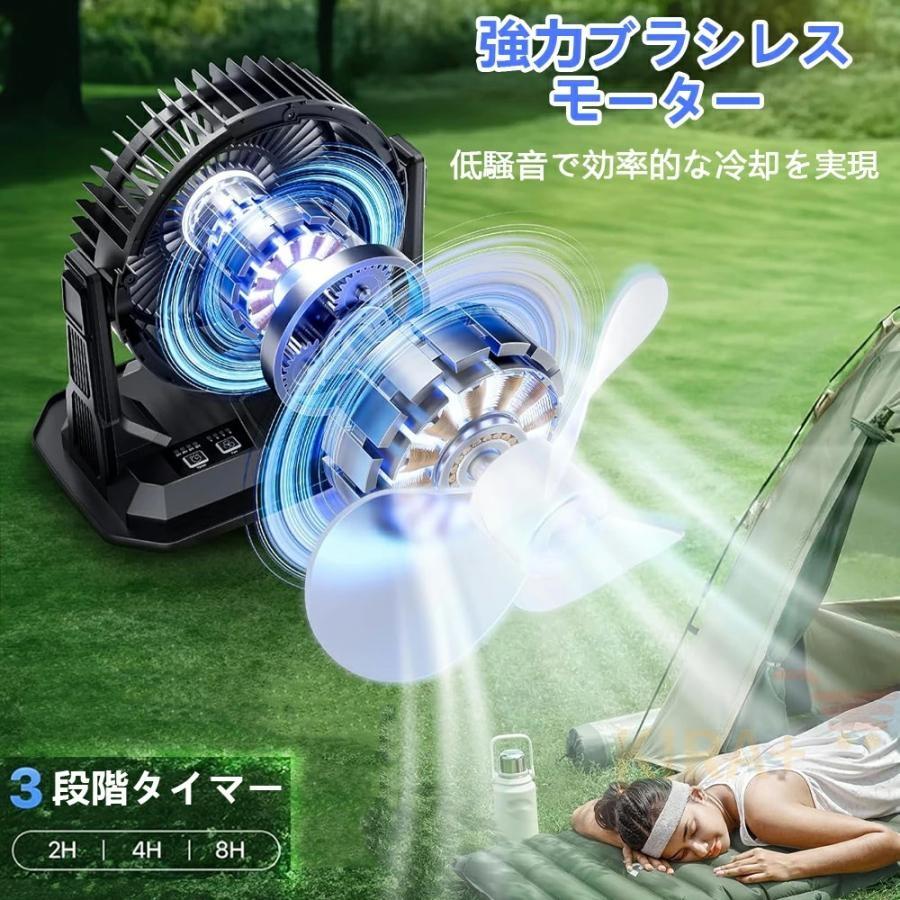 キャンプ 扇風機 ミスト扇風機 ミストファン 20000mAh 大容量