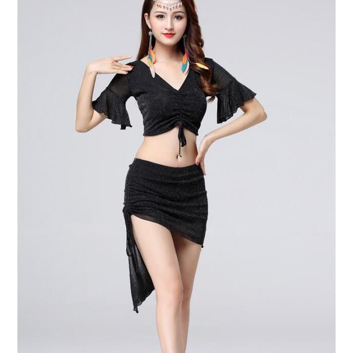 ダンス衣装ベリーダンス衣装2点セット レディーストップス社交ダンス  