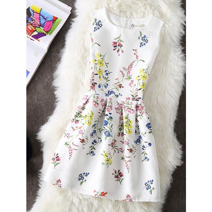 ノースリーブワンピース レディースフレアワンピース 花柄図案ワンピース韓国風ワンピ 魅力的ジャンパースカート Aライン チュニックワンピ二点送料無料 春夏 Q1556 妖精の尻尾 通販 Yahoo ショッピング
