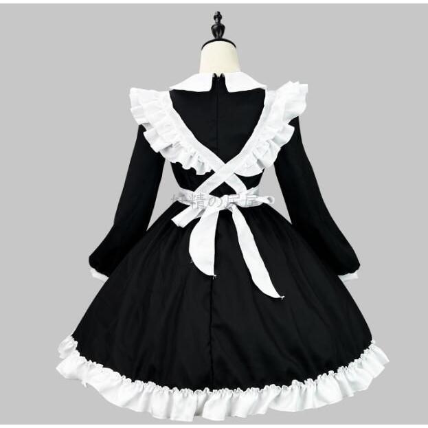 ゴスロリ メイド服 セット ロリータ メイド ワンピース