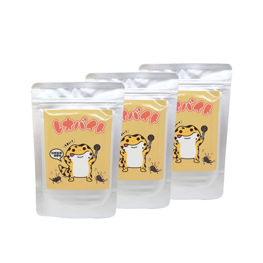 コオロギ粉末 レオバイト Leobait 爬虫類のエサ レオパ ヒョウモントカゲモドキ 3袋セット Leobait L 3s おとぎのバーチャルショップ 通販 Yahoo ショッピング