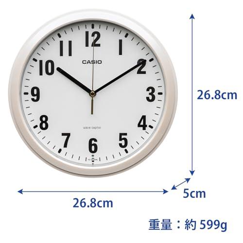 CASIO(カシオ) 掛け時計 壁掛け時計 電波時計 アナログ 小型 夜間秒針