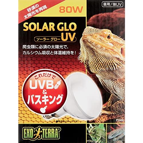 GEX EXOTERRA ソーラーグローUV 80W PT2334 UVB&バスキングライト 昼用 