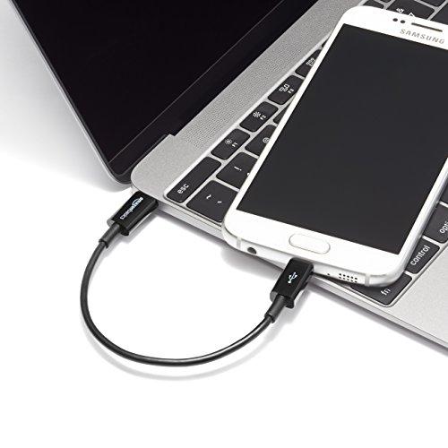 ベーシック USB Type Cケーブル 15cm (タイプC - マイクロ2.0タイプB) ブラック｜otogizakka｜04