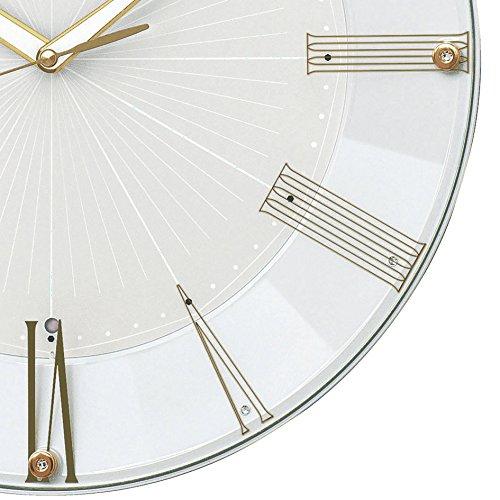 セイコークロック 掛け時計 電波 アナログ 白 パール KX214H SEIKO