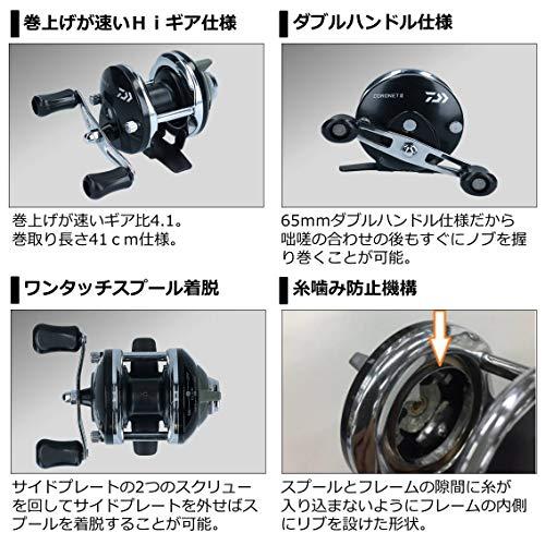 ダイワ(DAIWA) 穴釣り/ワカサギリール コロネット2 ブラック 右