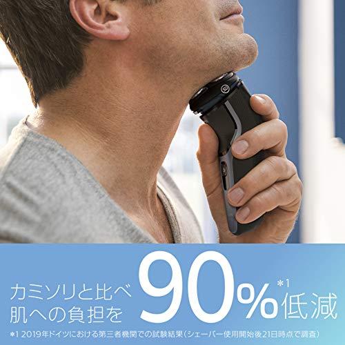 フィリップス 3000シリーズ 電気シェーバー ・肌への負担低減・27枚刃・パワーカット刃・ トリマー付・お風呂剃り/丸洗い可・S3132/51