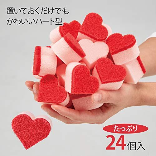トップラボ(Top Labo) ハートのとうき洗いスポンジ 24個入 日本製
