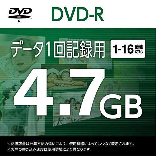 バッファロー データ用 DVD-R 1回記録用 4.7GB 100枚 スピンドル 片面 1-16倍速 ホワイトレーベル RO-DR47D-10｜otogizakka｜02